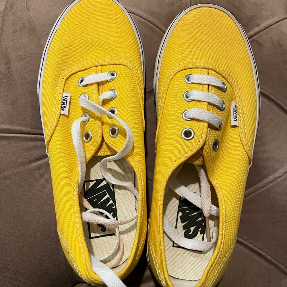 Vans Bright Yellow Canvas Shoes